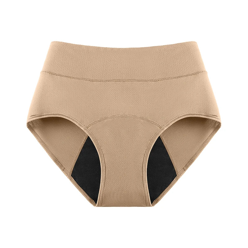 3Layers Leakproof High Waist Breathable Women Menstural Period Panties Incontinence Underwear