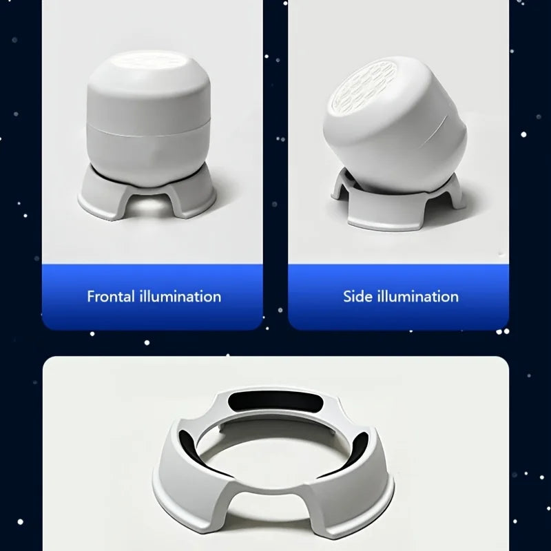 360° Rotating Starry Ocean Projection Night Light Dynamic Projector Decorative Lamp Ocean-Themed Projection Light Festival Gift