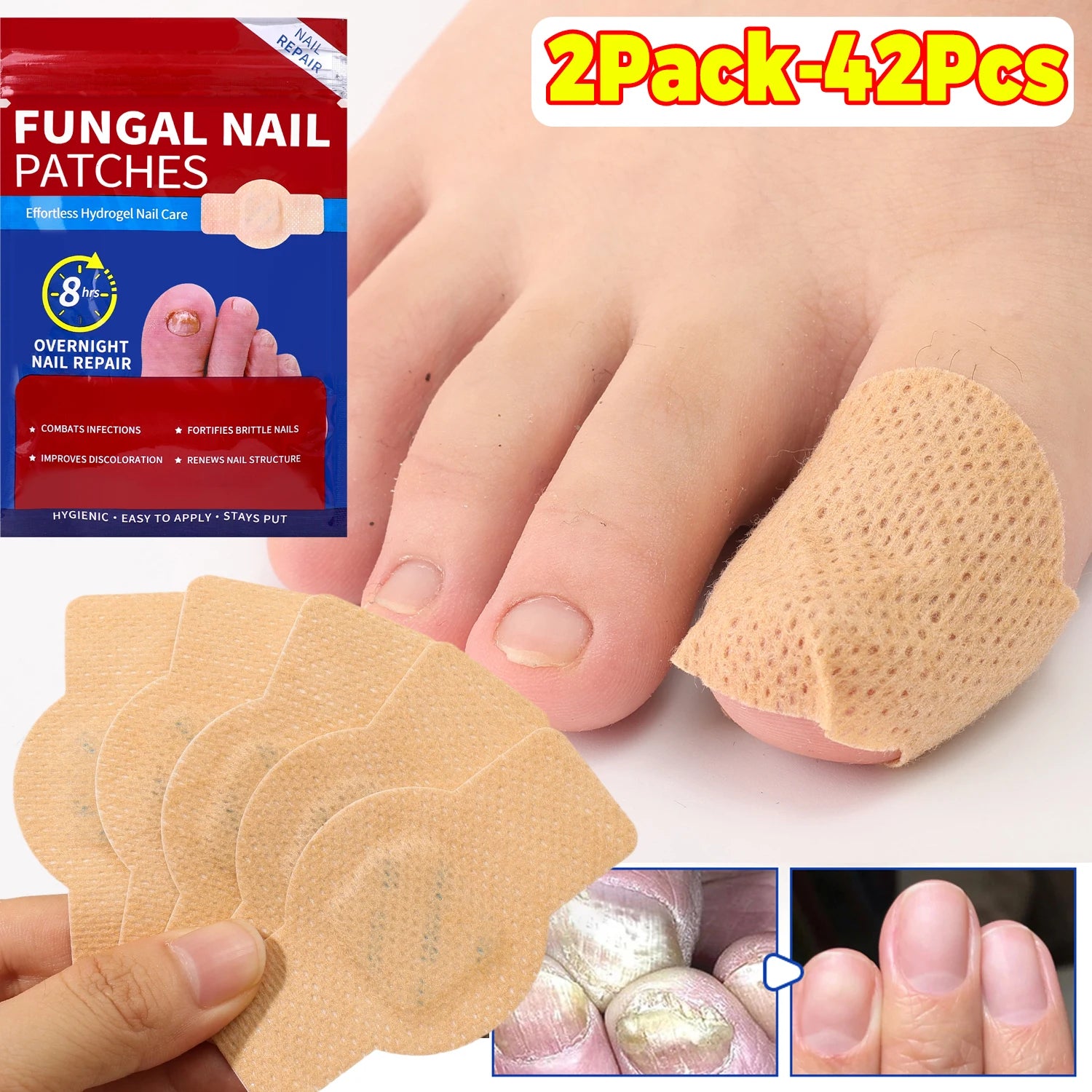 21/210pcs Waterproof Nail Protector Guard, Breathable Finger Sleeve for Weak or Damaged Nails, Reusable Toe Cap Cover