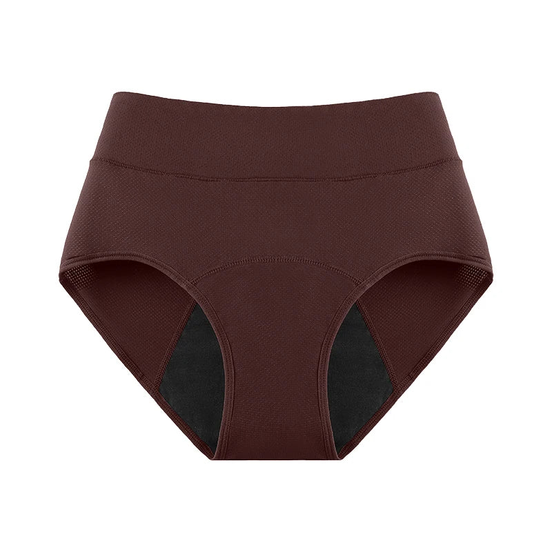 3Layers Leakproof High Waist Breathable Women Menstural Period Panties Incontinence Underwear