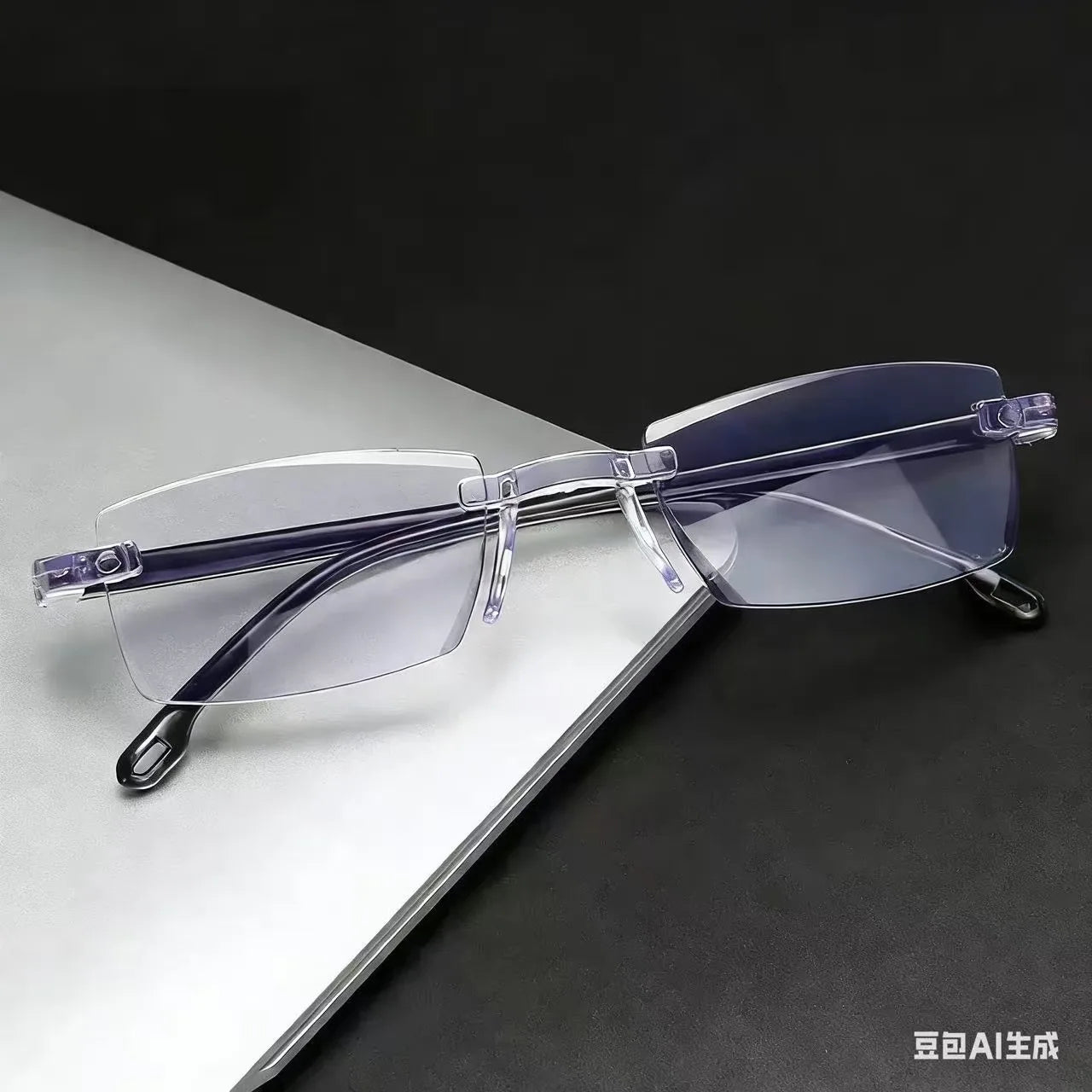 Smart Glasses with Automatic Adjustment Magnifying Reading Glasses Progressive Multifocus Anti-blue Light Eyewear +1-+7