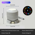 360° Rotating Starry Ocean Projection Night Light Dynamic Projector Decorative Lamp Ocean-Themed Projection Light Festival Gift
