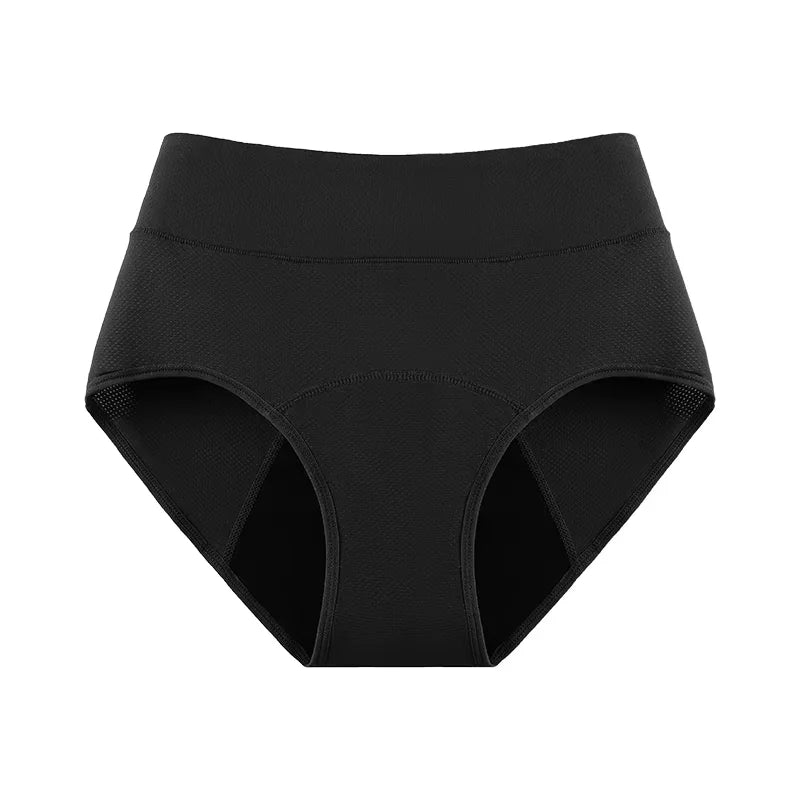 3Layers Leakproof High Waist Breathable Women Menstural Period Panties Incontinence Underwear