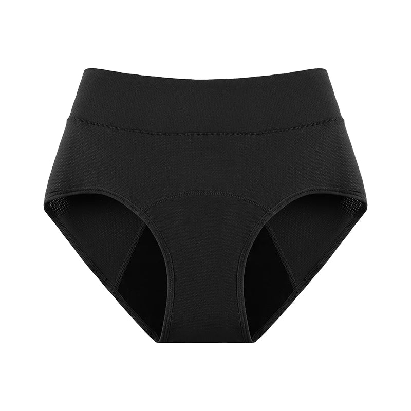3Layers Leakproof High Waist Breathable Women Menstural Period Panties Incontinence Underwear