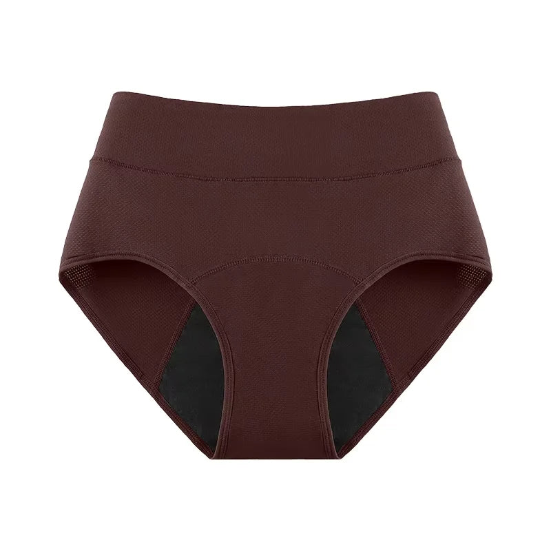 3Layers Leakproof High Waist Breathable Women Menstural Period Panties Incontinence Underwear