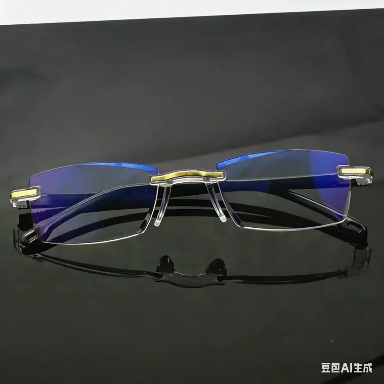 Smart Glasses with Automatic Adjustment Magnifying Reading Glasses Progressive Multifocus Anti-blue Light Eyewear +1-+7