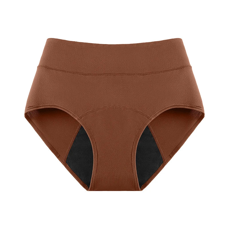 3Layers Leakproof High Waist Breathable Women Menstural Period Panties Incontinence Underwear
