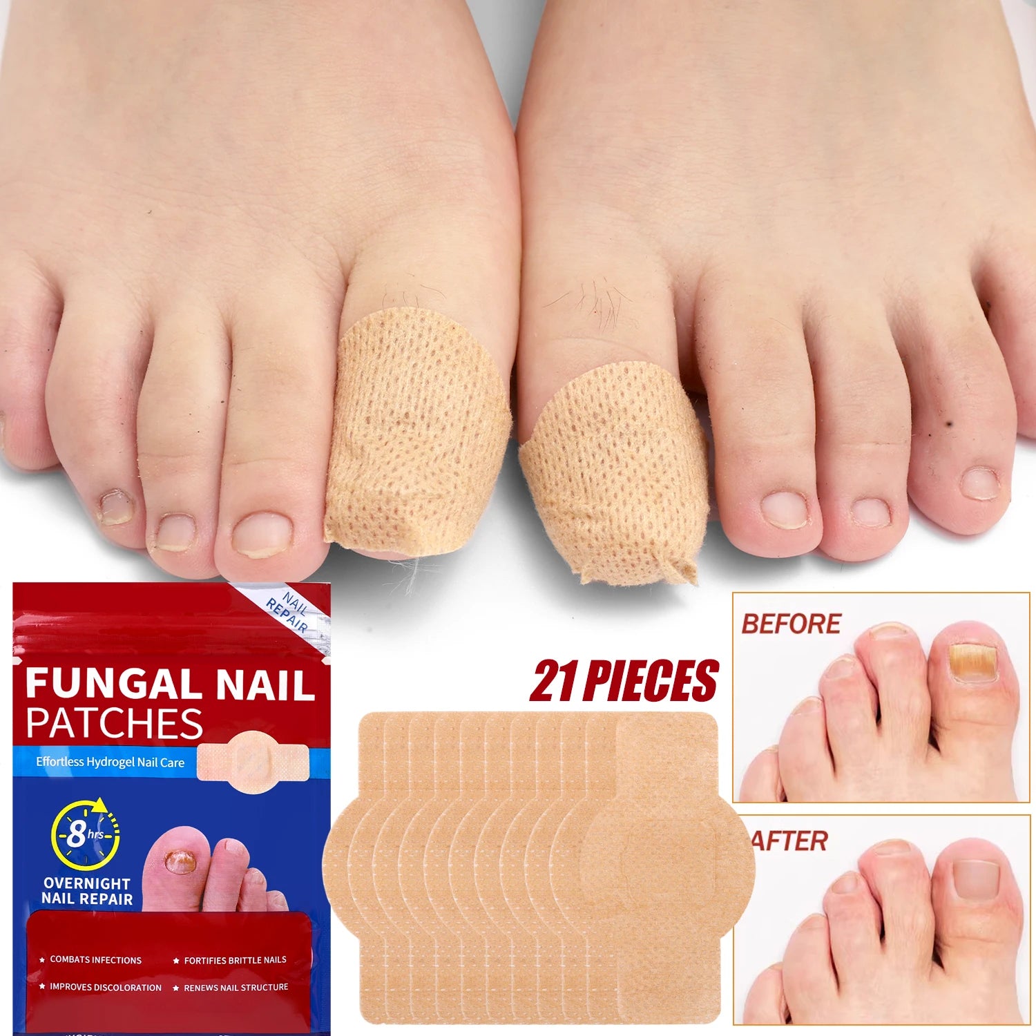 21/210pcs Waterproof Nail Protector Guard, Breathable Finger Sleeve for Weak or Damaged Nails, Reusable Toe Cap Cover