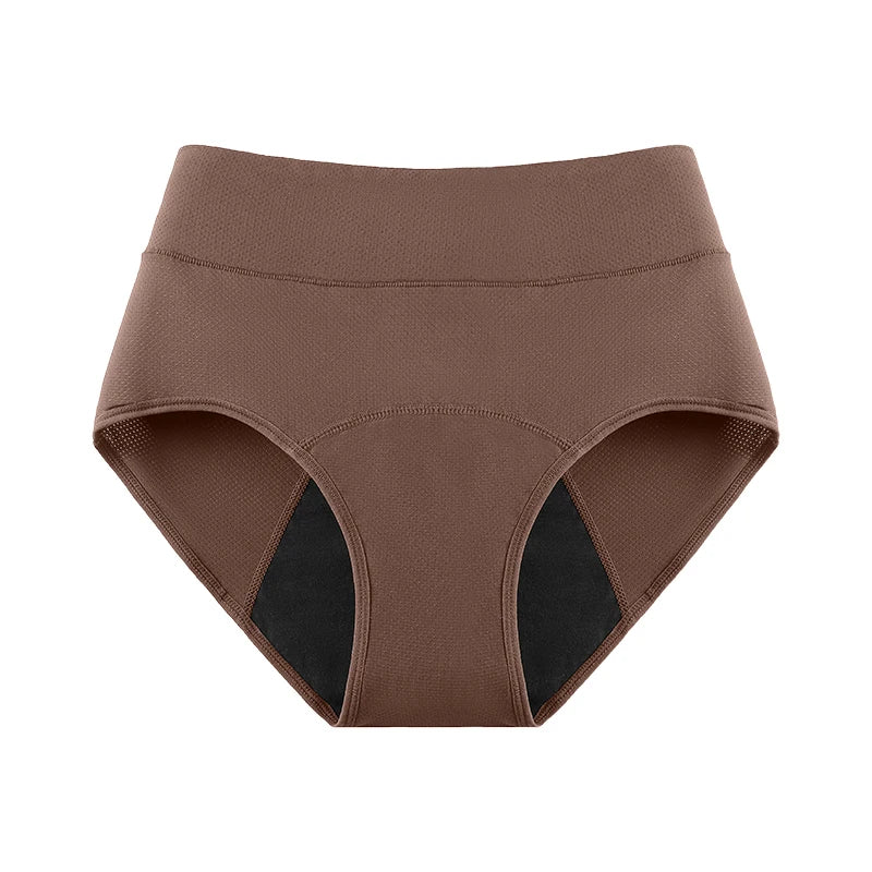 3Layers Leakproof High Waist Breathable Women Menstural Period Panties Incontinence Underwear